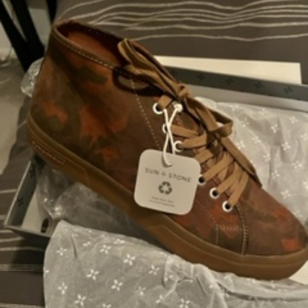 Sun + Stone Men's Nolan Mid-High Shoes - Camo